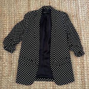 RARE ZARA POLKA DOT BLAZER SIZE XS